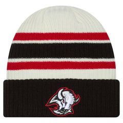 Buffalo Sabres New Era Vintage Cuffed Knit Hat - Cream/Black Hats
