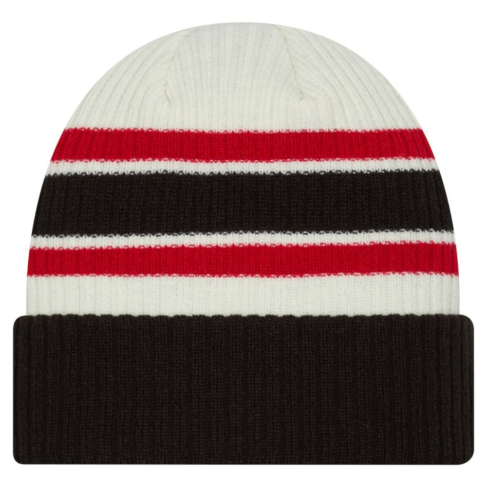 Buffalo Sabres New Era Vintage Cuffed Knit Hat - Cream/Black Hats