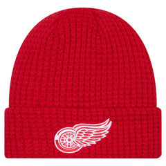 Detroit Red Wings New Era Waffle Cuffed Knit Hat - Red Hats