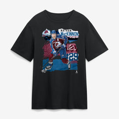 Nathan MacKinnon Colorado Avalanche Fresh Ice T-Shirt - Black T-shirts