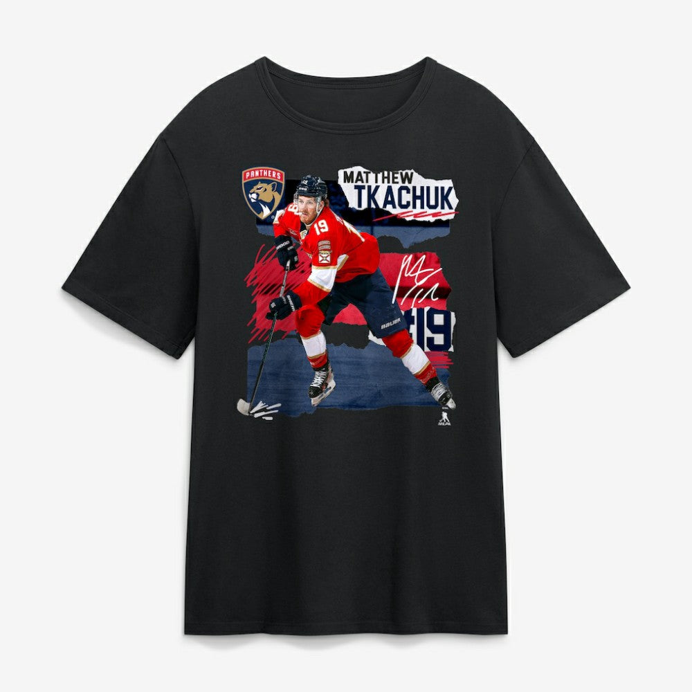 Matthew Tkachuk Florida Panthers Fresh Ice T-Shirt - Black T-shirts