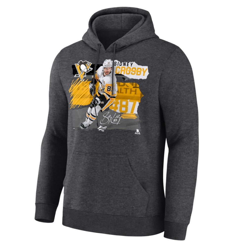 Sidney Crosby Pittsburgh Penguins Fresh Ice Hoodie - Charcoal Hoodies