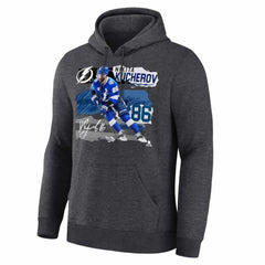 Nikita Kucherov Tampa Bay Lightning Fresh Ice Hoodie - Charcoal Hoodies