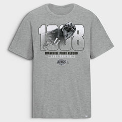 Anze Kopitar Los Angeles Kings Franchise Points Record T-Shirt - Gray T-shirts