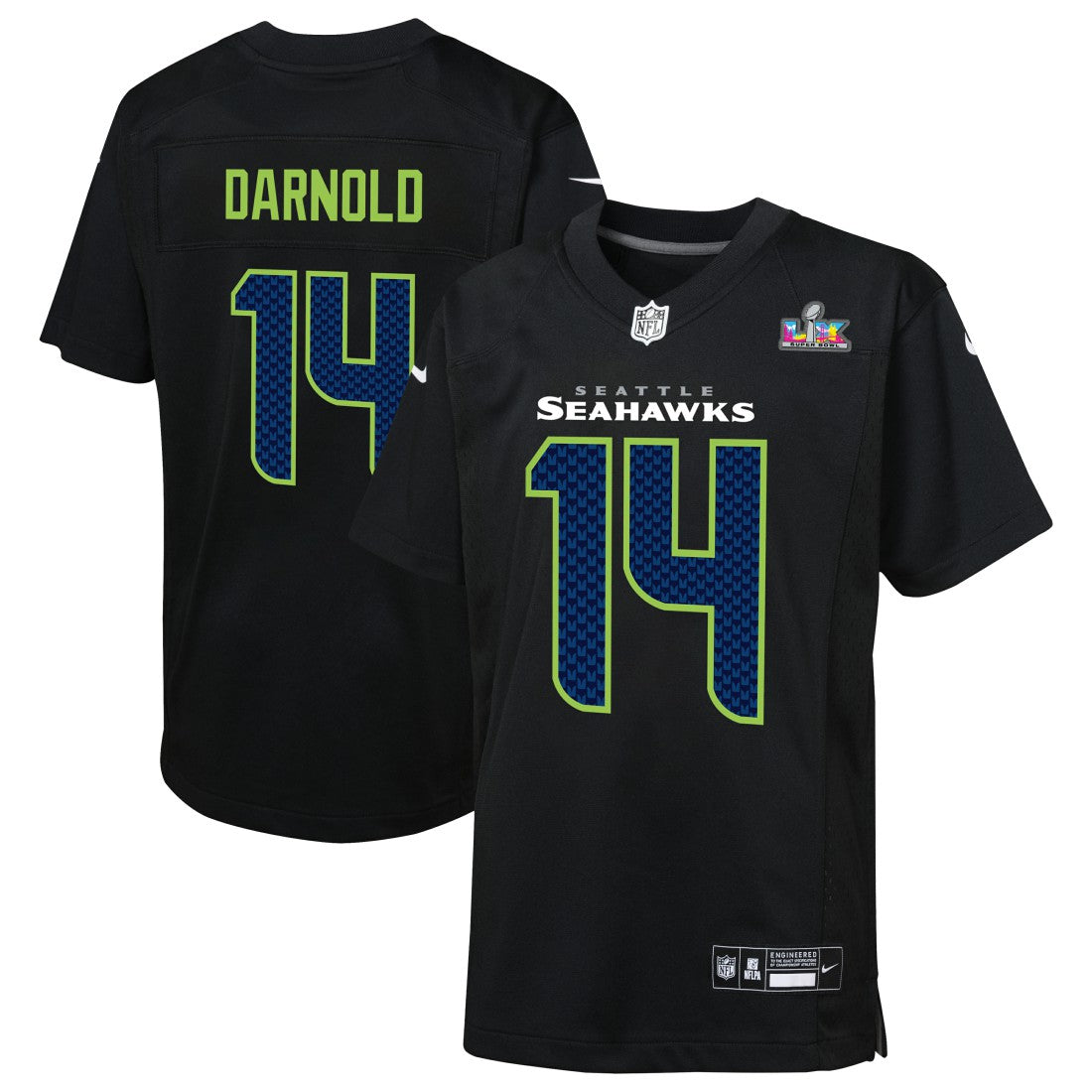 Sam Darnold Seattle Seahawks Youth Super Bowl LX Carbon Fashion Game Jersey - Black online