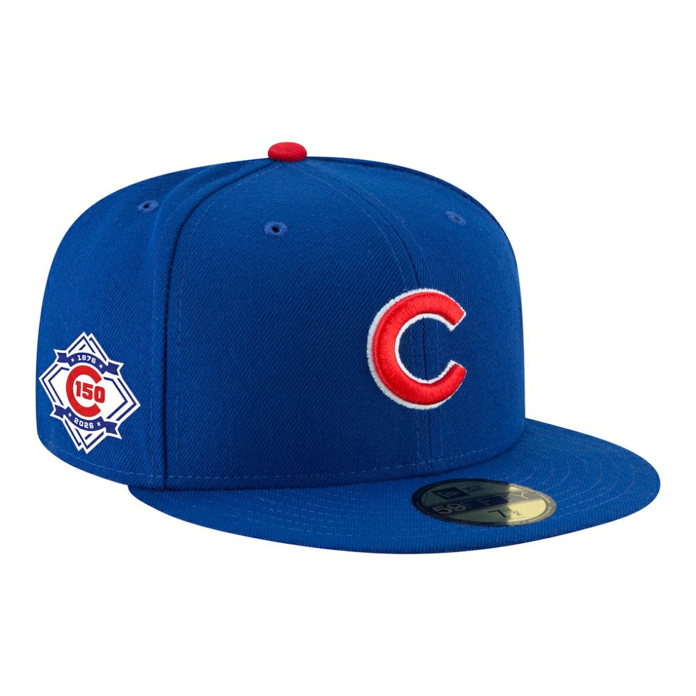 Chicago Cubs 150th Anniversary 59FIFTY Fitted Hat Royal