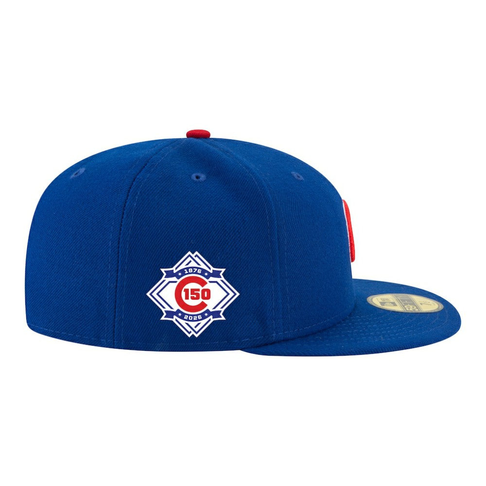 Chicago Cubs 150th Anniversary 59FIFTY Fitted Hat Royal