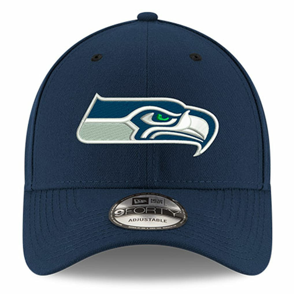 Seattle Seahawks New Era Youth 9FORTY Adjustable Hat - College Navy outlet