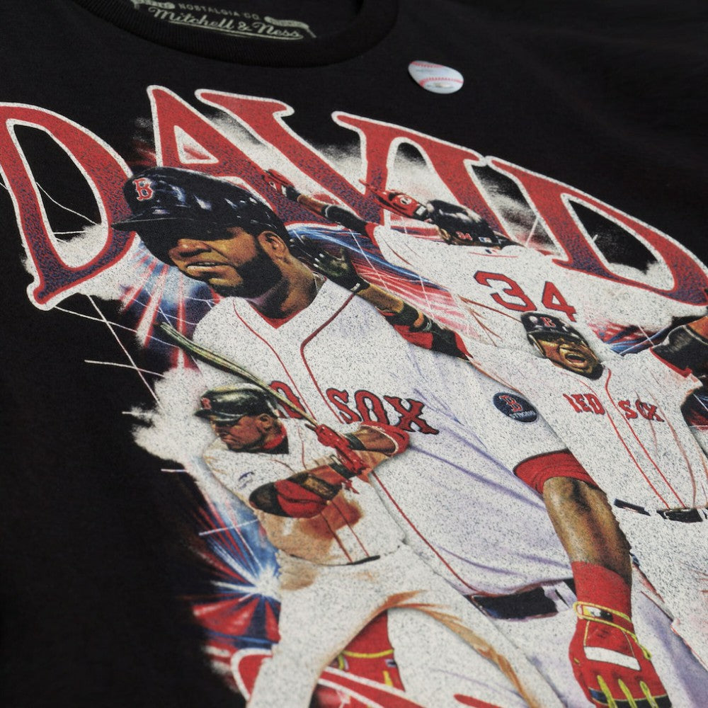 David Ortiz Boston Red Sox Legendary Collage Player T-Shirt Black