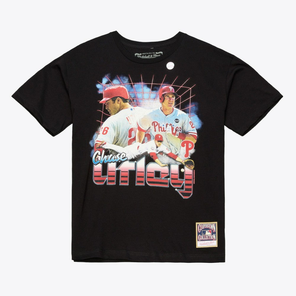 Chase Utley Philadelphia Phillies Legendary Collage Player T-Shirt Black