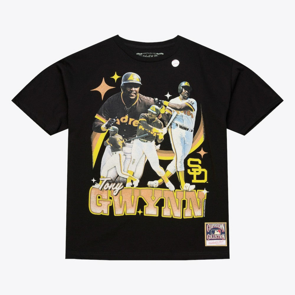 Tony Gwynn San Diego Padres Legendary Collage Player T-Shirt Black