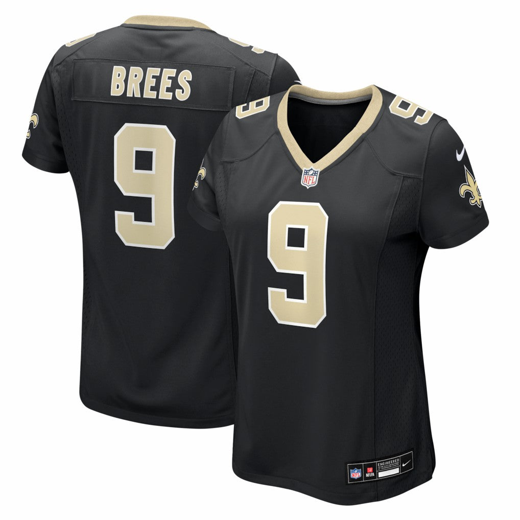 Drew Brees New Orleans Saints Women's Team Game Jersey - Black discount