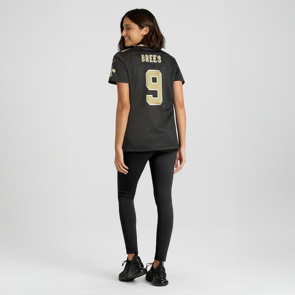 Drew Brees New Orleans Saints Women's Team Game Jersey - Black discount