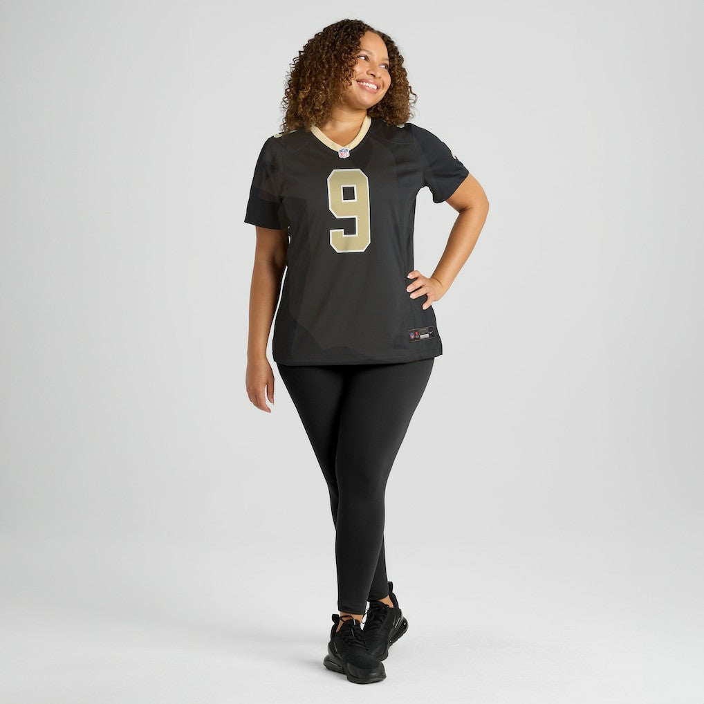Drew Brees New Orleans Saints Women's Team Game Jersey - Black discount