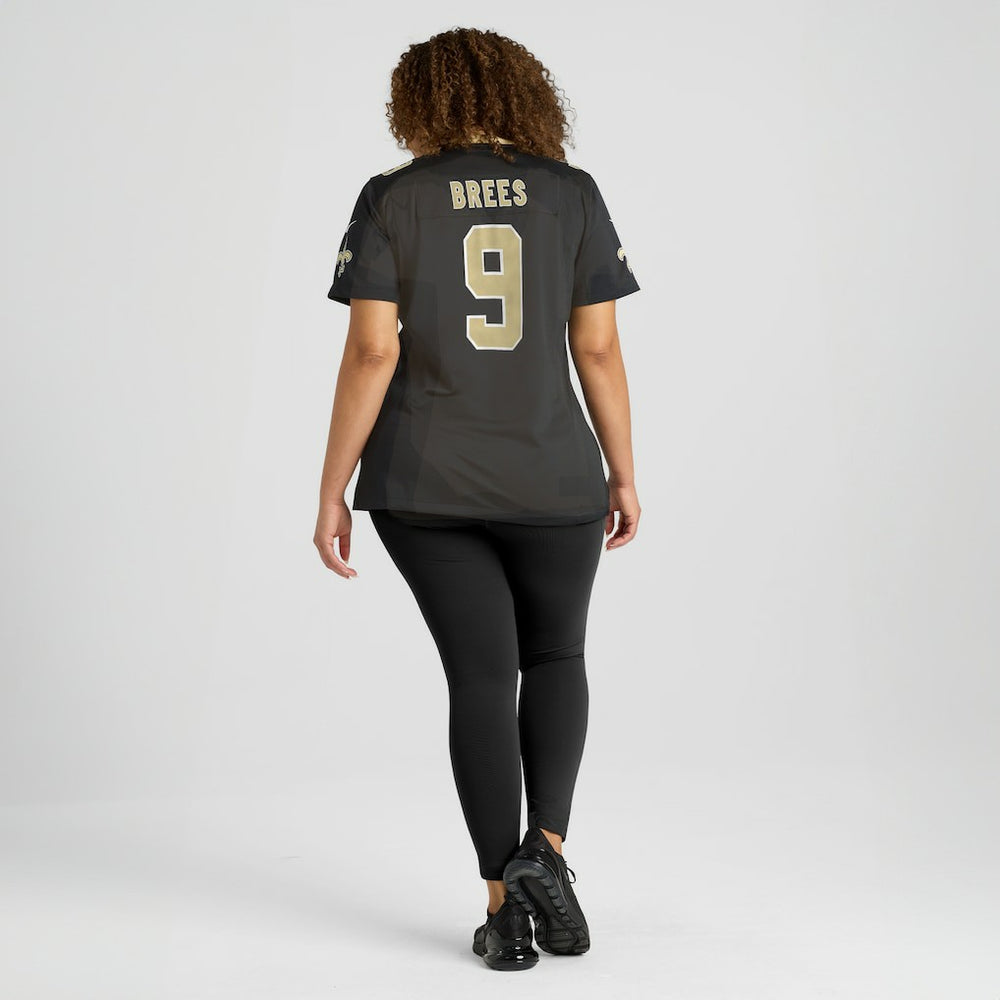 Drew Brees New Orleans Saints Women's Team Game Jersey - Black discount