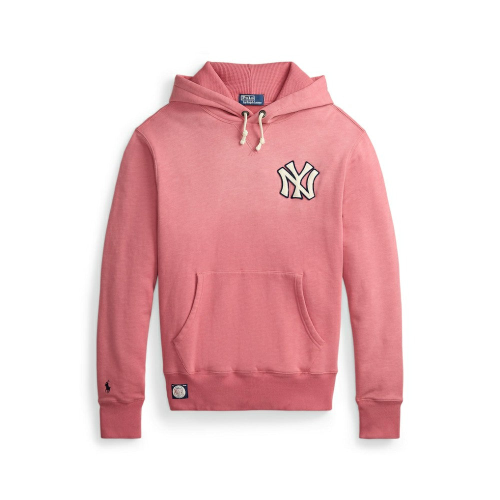 Yankees Polo Ralph Lauren Fleece Hoodie Red