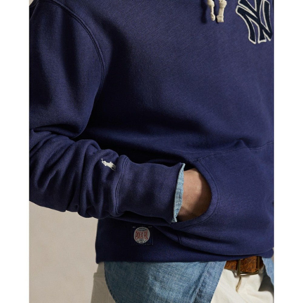 Yankees Polo Ralph Lauren Fleece Hoodie Navy