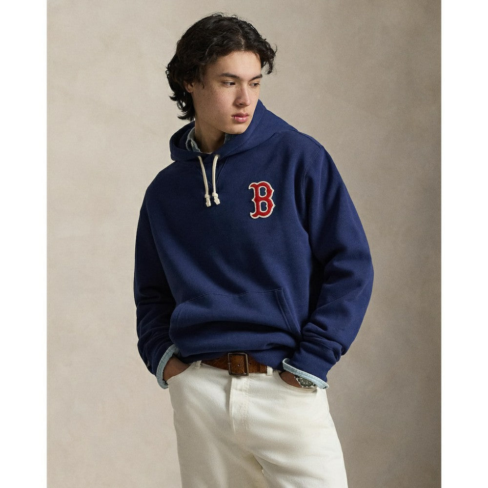 Red Sox Polo Ralph Lauren Fleece Hoodie Navy