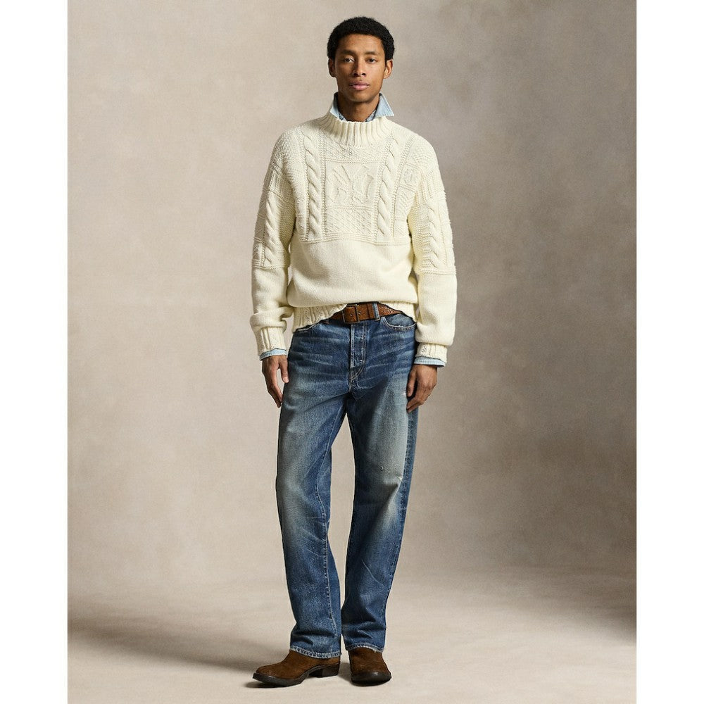 Yankees Polo Ralph Lauren Sweater Cream
