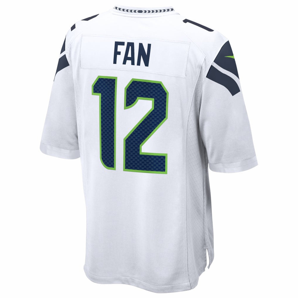 12s Seattle Seahawks Game Jersey - White on sale