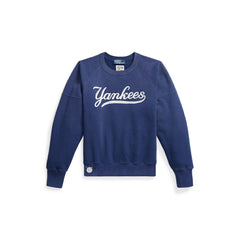 Yankees Polo Ralph Lauren Women's Vintage Knit Sweatshirt Navy