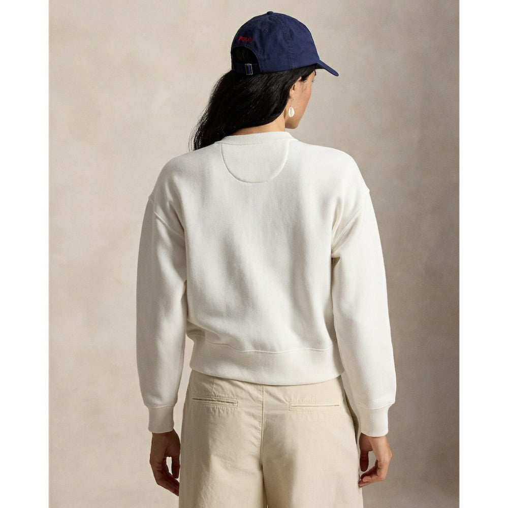 Yankees Polo Ralph Lauren Women's Seasonal Knit Full-Snap Cardigan White