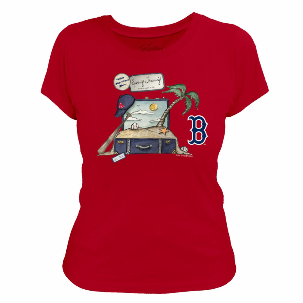 Boston Red Sox Tiny Turnip Women's 2026 Spring Training T-Shirt Red