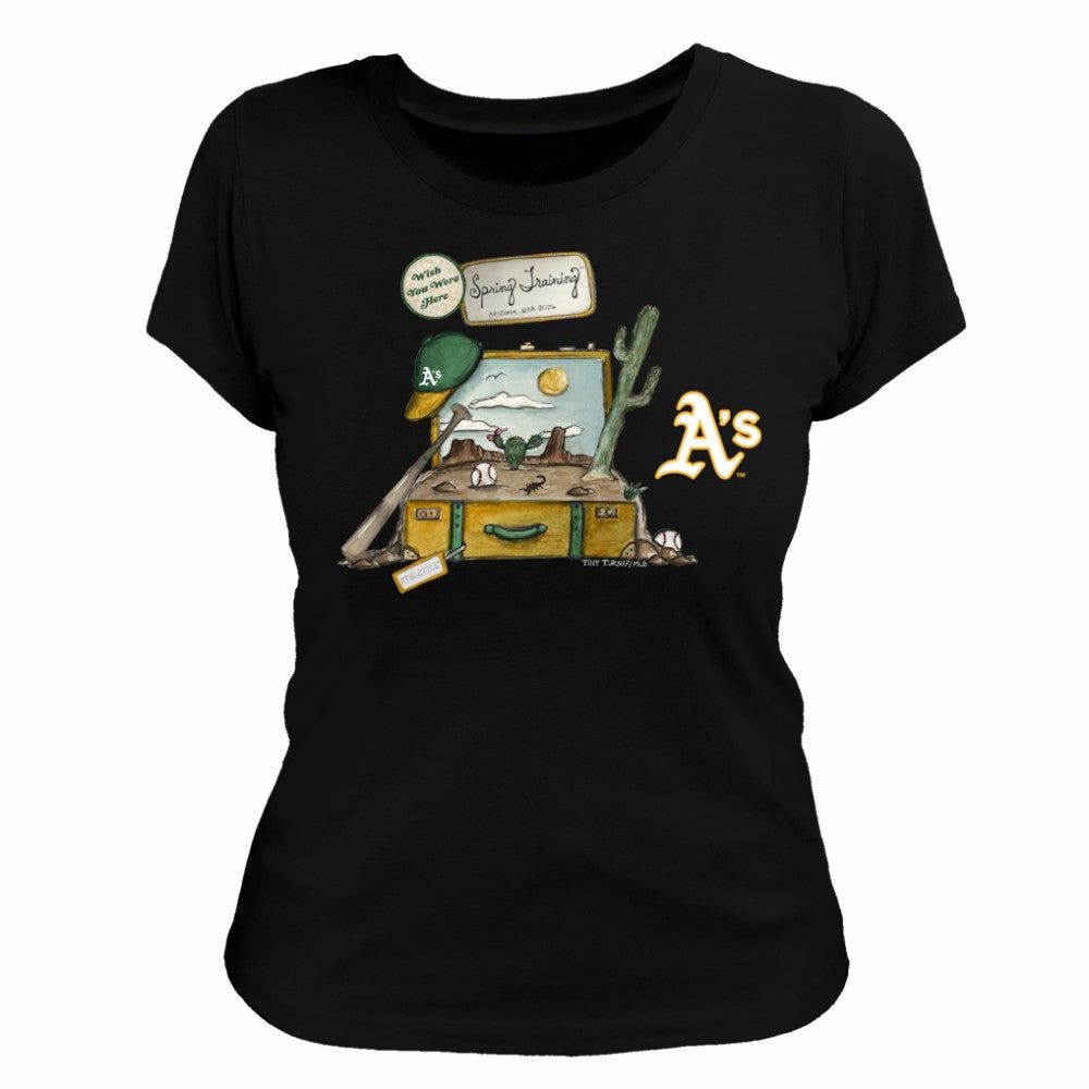 Athletics Tiny Turnip Women's 2026 Spring Training T-Shirt Black
