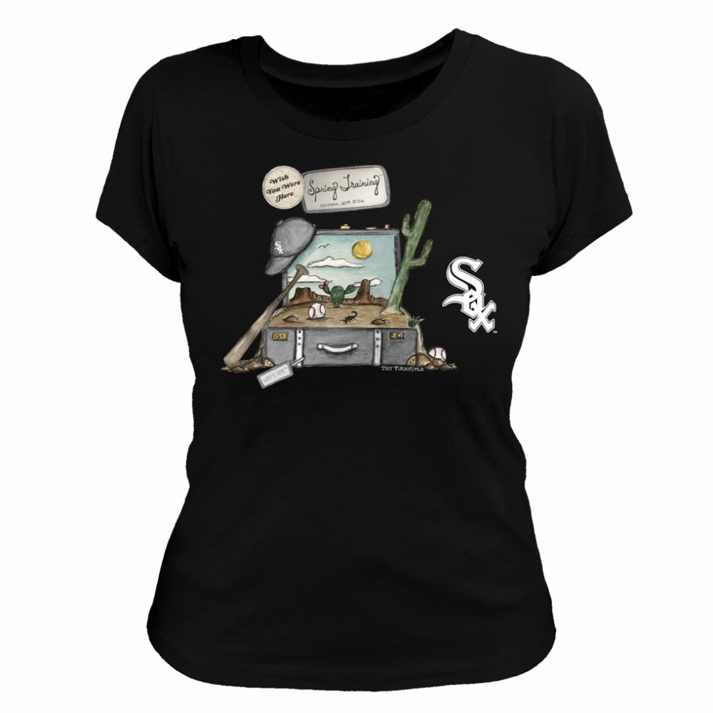 Chicago White Sox Tiny Turnip Women's 2026 Spring Training T-Shirt Black