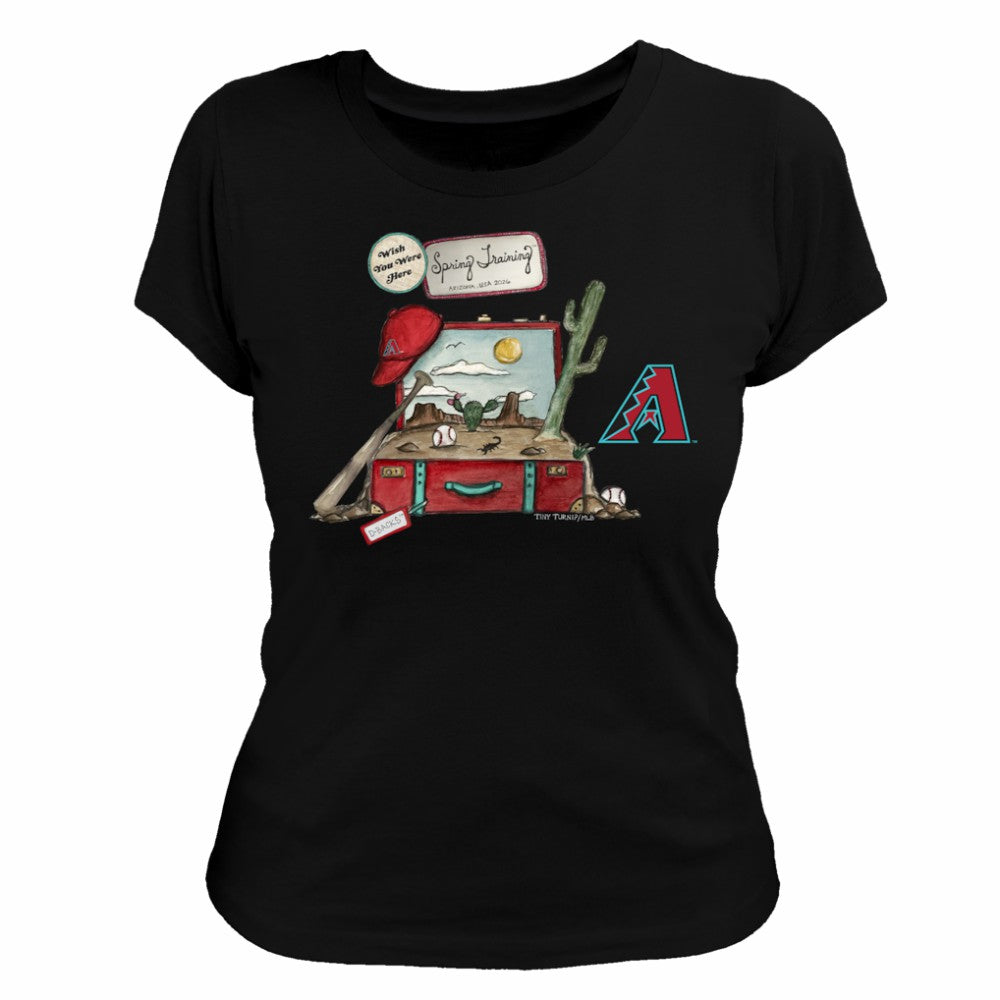 Arizona Diamondbacks Tiny Turnip Women's 2026 Spring Training T-Shirt Black