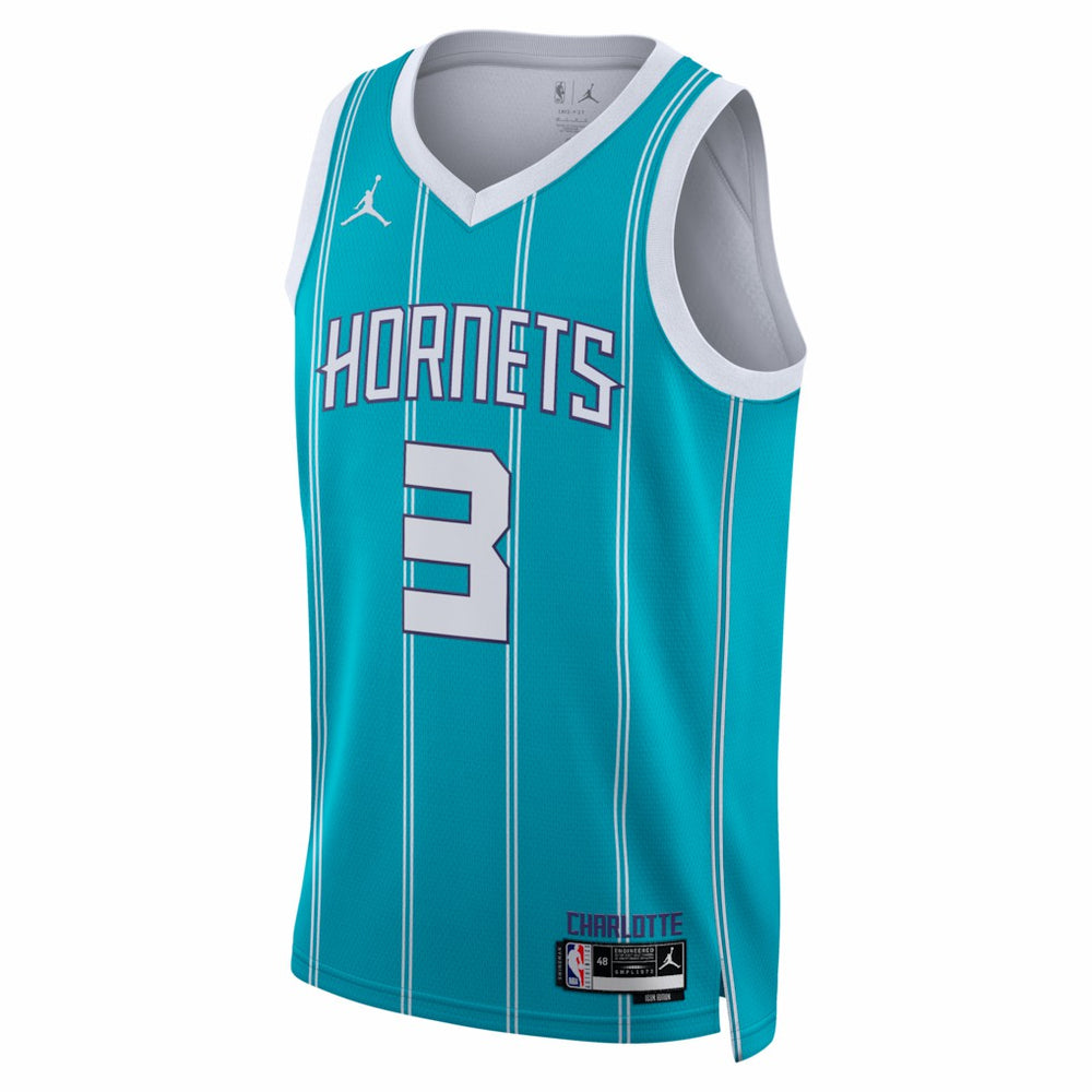 Coby White Charlotte Hornets Jordan Brand Unisex Swingman Jersey - Icon Edition - Teal sale