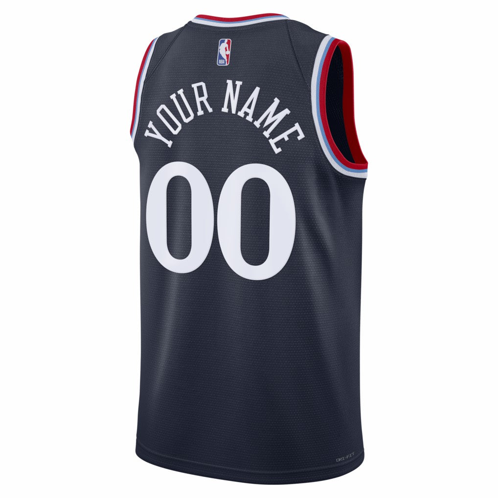 LA Clippers Unisex Swingman Custom Jersey - Icon Edition - Navy discount