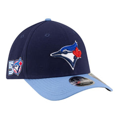 Toronto Blue Jays 50th Season Player Replica 39THIRTY Flex Hat Navy/Powder Blue