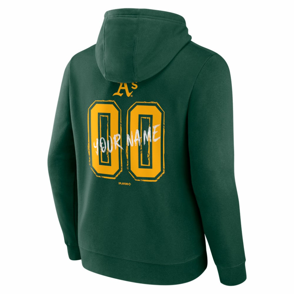 Athletics  Hustle Personalized Name & Number Hoodie Green