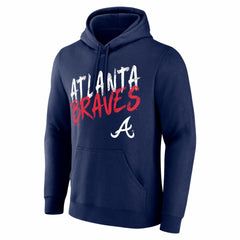Atlanta Braves  Hustle Personalized Name & Number Hoodie Navy