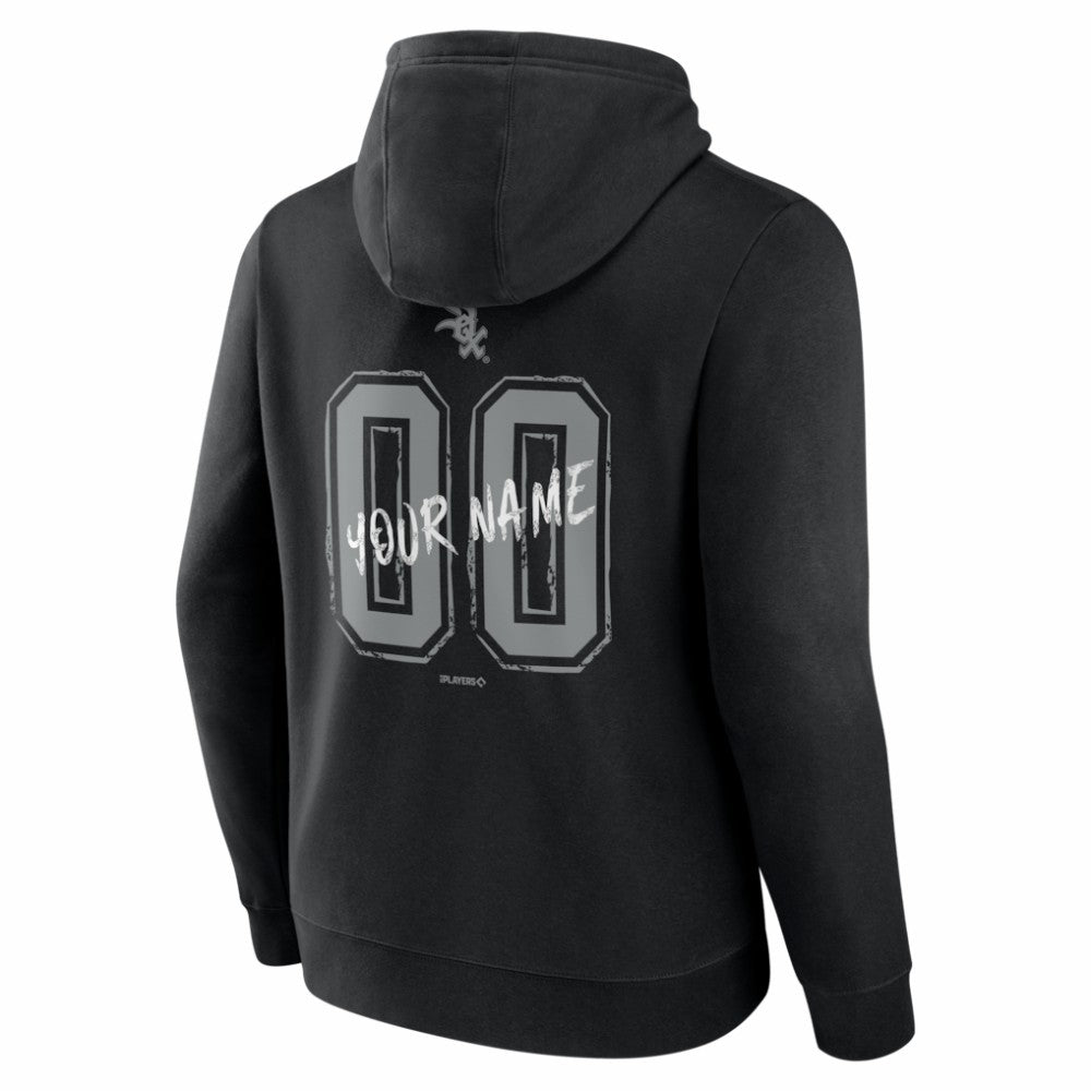 Chicago White Sox  Hustle Personalized Name & Number Hoodie Black