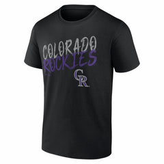 Colorado Rockies  Hustle Personalized Name & Number T-Shirt Black
