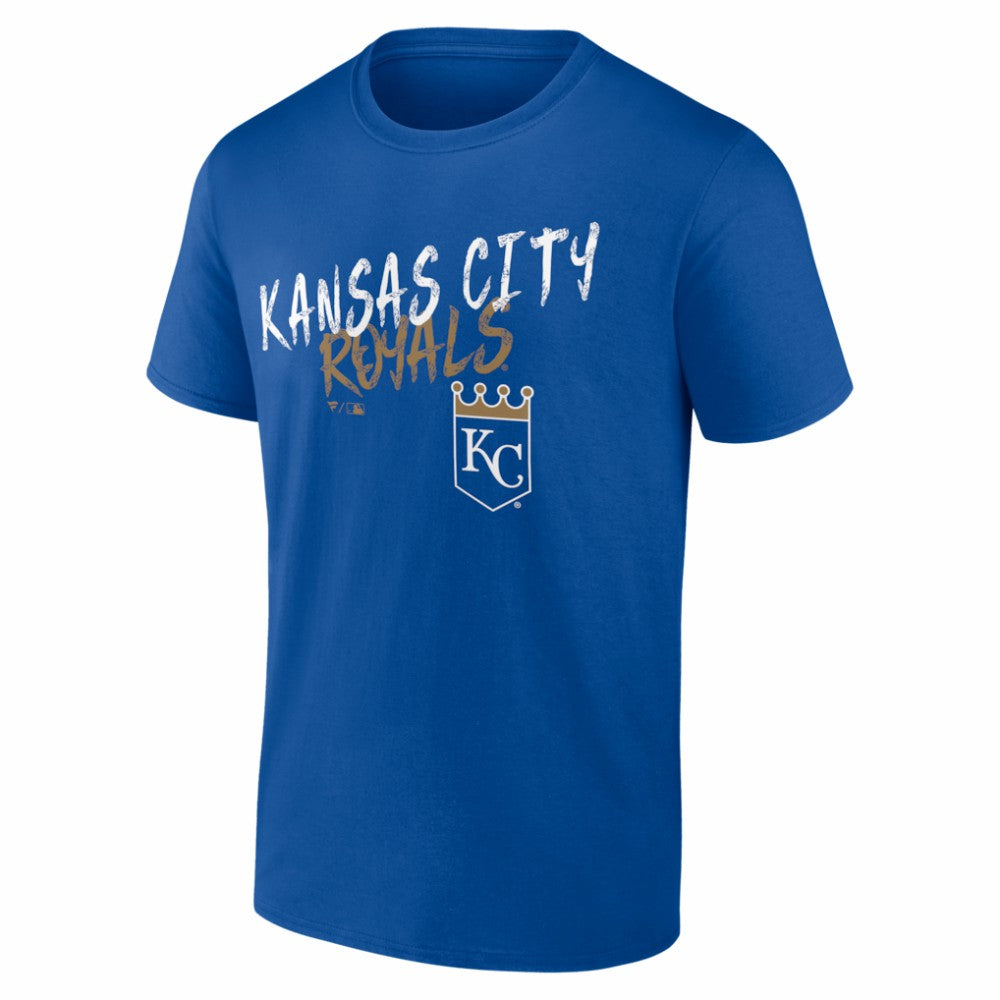 Kansas City Royals  Hustle Personalized Name & Number T-Shirt Royal
