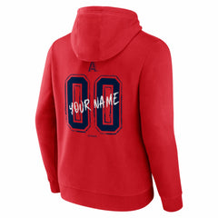 Los Angeles Angels  Hustle Personalized Name & Number Hoodie Red