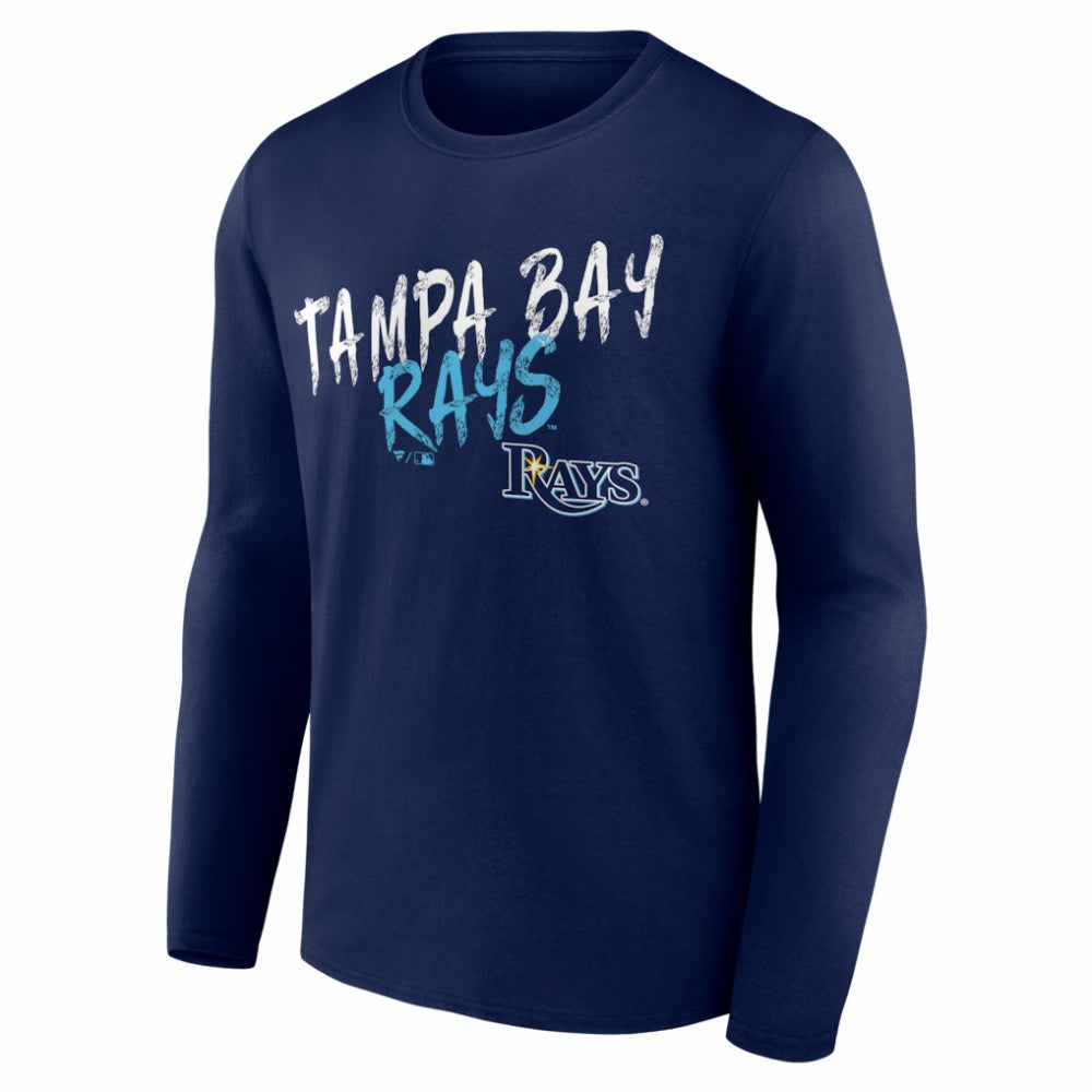 Tampa Bay Rays  Hustle Personalized Name & Number Long Sleeve T-Shirt Navy