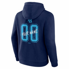 Tampa Bay Rays  Hustle Personalized Name & Number Hoodie Navy