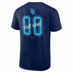 Tampa Bay Rays  Hustle Personalized Name & Number T-Shirt Navy