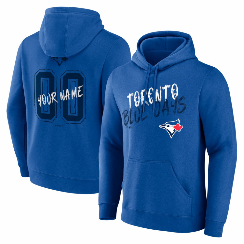 Toronto Blue Jays  Hustle Personalized Name & Number Hoodie Royal