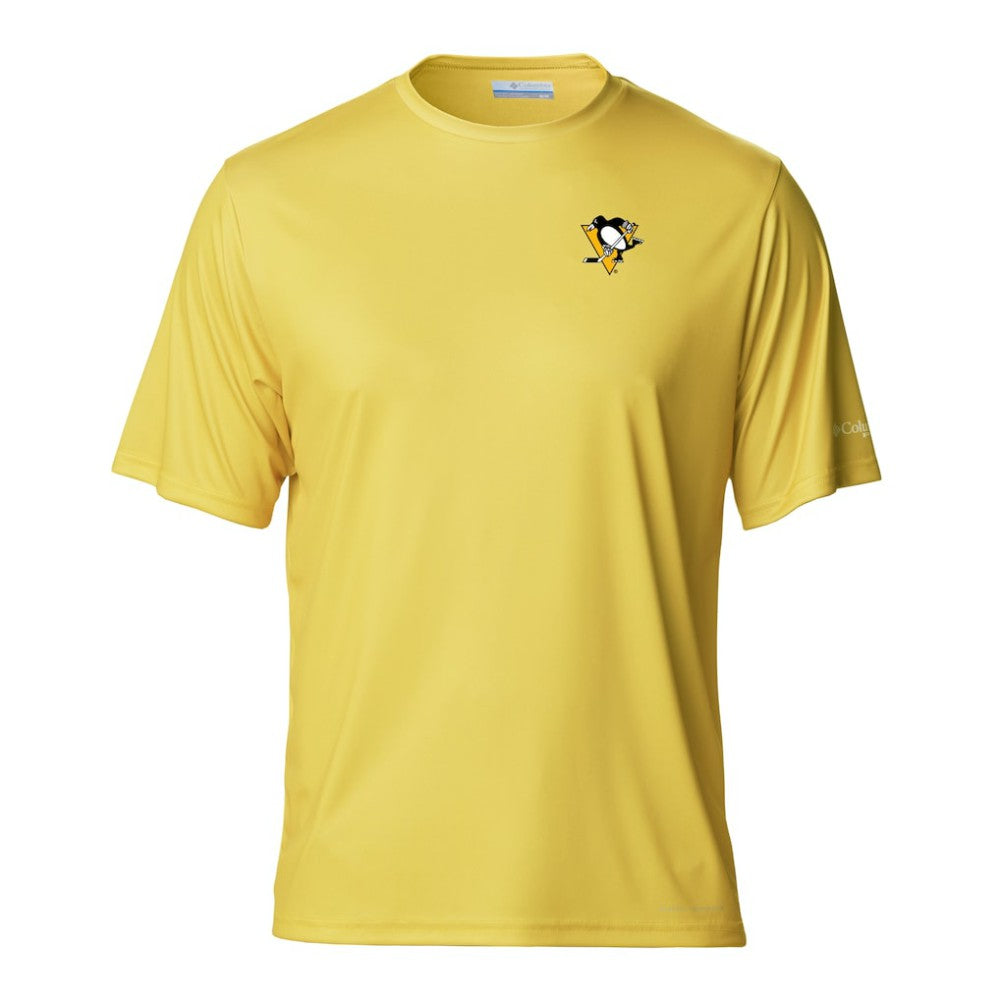 Pittsburgh Penguins Columbia PFG Terminal Tackle Omni-Shade T-Shirt - Gold T-shirts