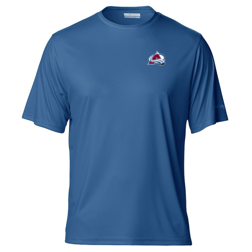 Colorado Avalanche Columbia PFG Terminal Tackle Omni-Shade T-Shirt - Blue T-shirts