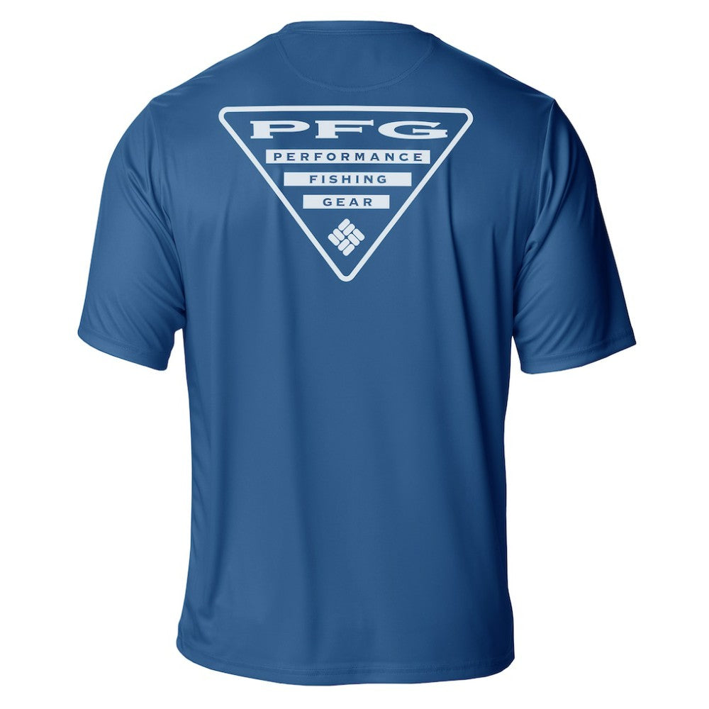 Colorado Avalanche Columbia PFG Terminal Tackle Omni-Shade T-Shirt - Blue T-shirts