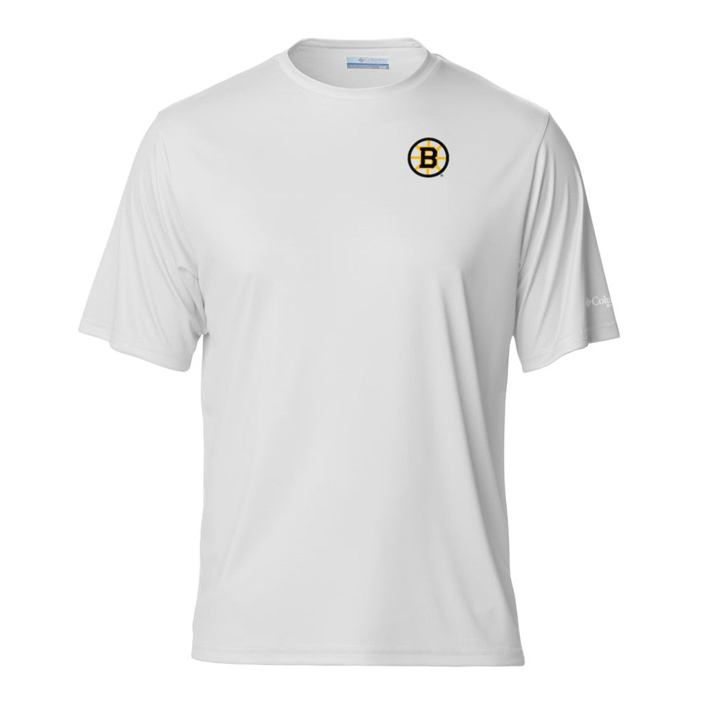 Boston Bruins Columbia PFG Terminal Tackle Omni-Shade T-Shirt - White T-shirts