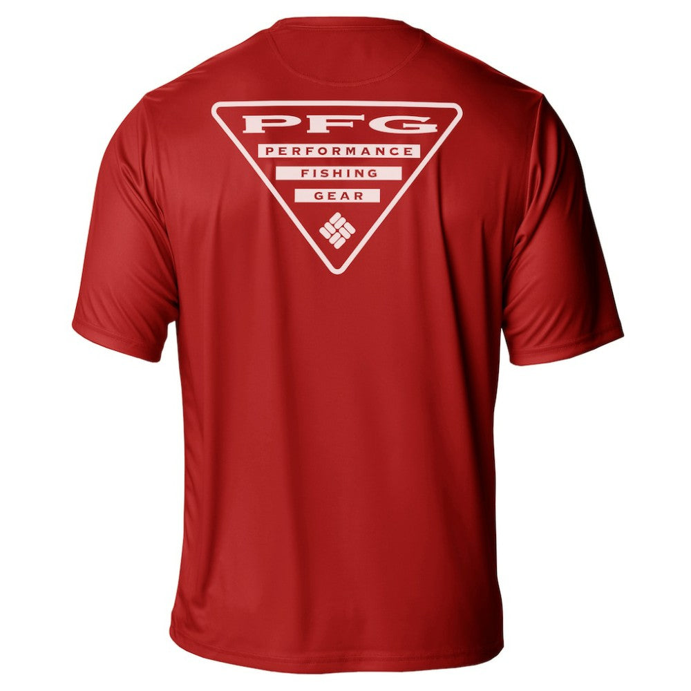 Carolina Hurricanes Columbia PFG Terminal Tackle Omni-Shade T-Shirt - Red T-shirts