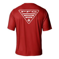Detroit Red Wings Columbia PFG Terminal Tackle Omni-Shade T-Shirt - Red T-shirts