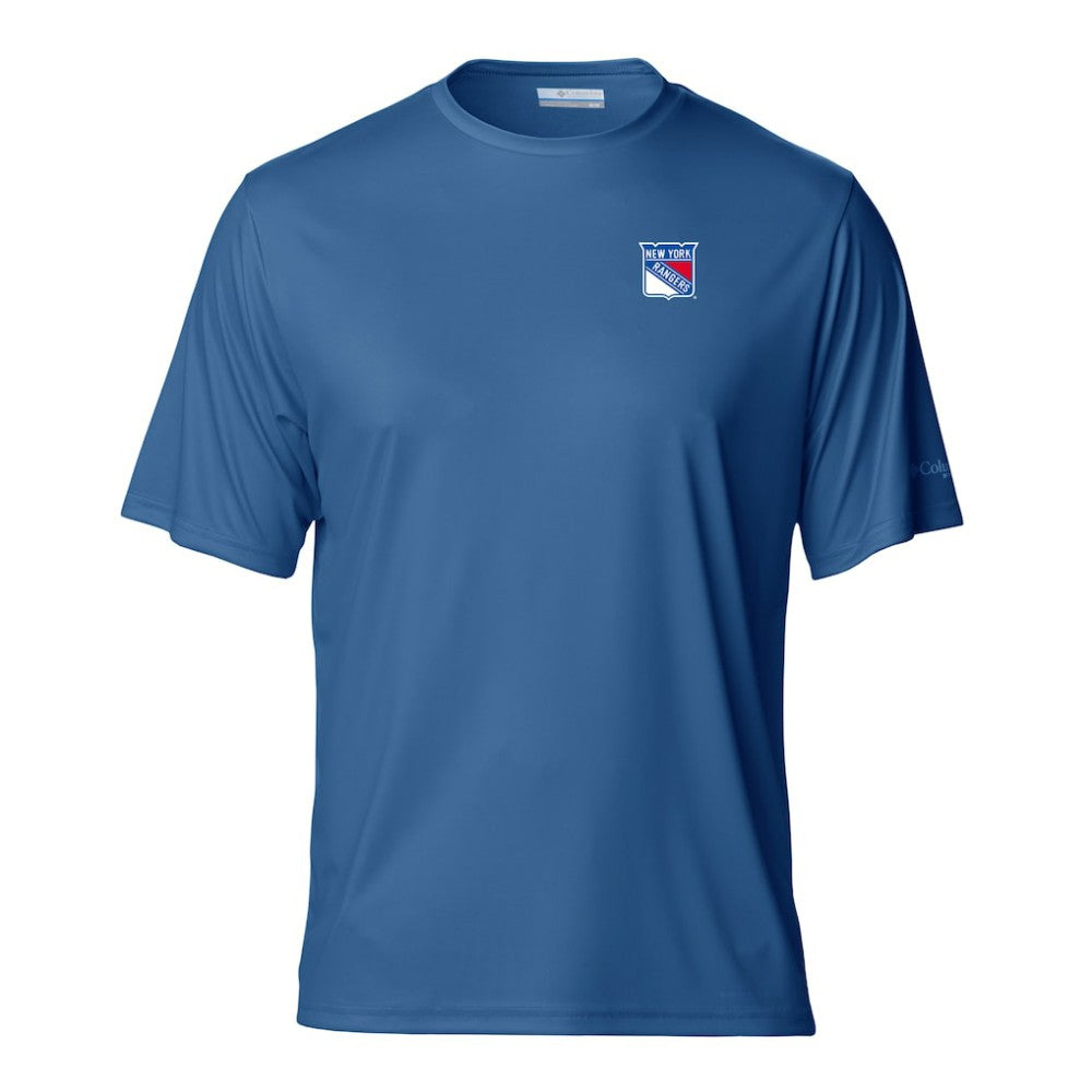 New York Rangers Columbia PFG Terminal Tackle Omni-Shade T-Shirt - Blue T-shirts
